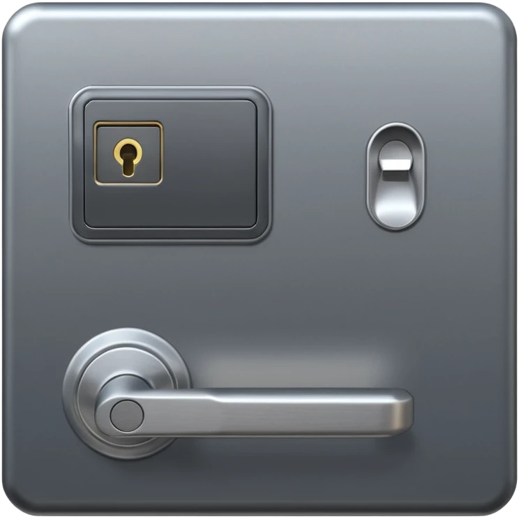 Electronic Door Lock System with card insert only screen no key hole emoji