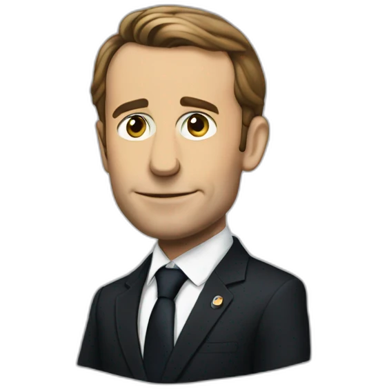 macron in suit emoji