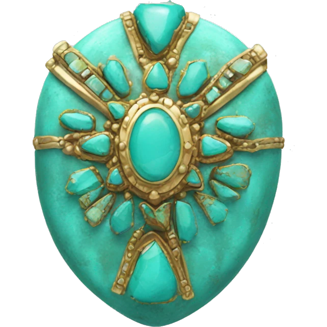 Western turquoise jewel emoji