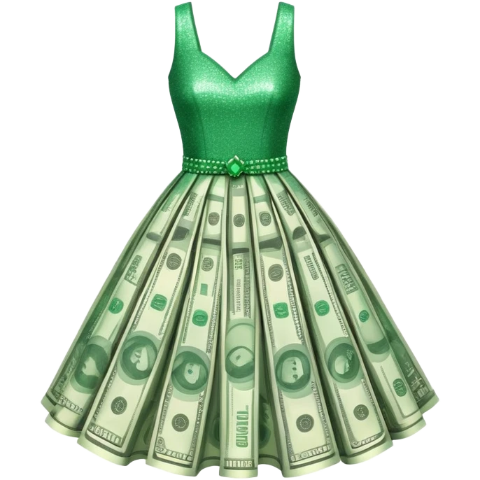 Money dress emoji