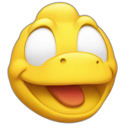 Yellow yoshi head crying emoji