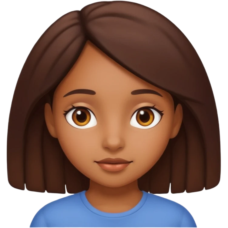 Brown girl aesthetic emoji