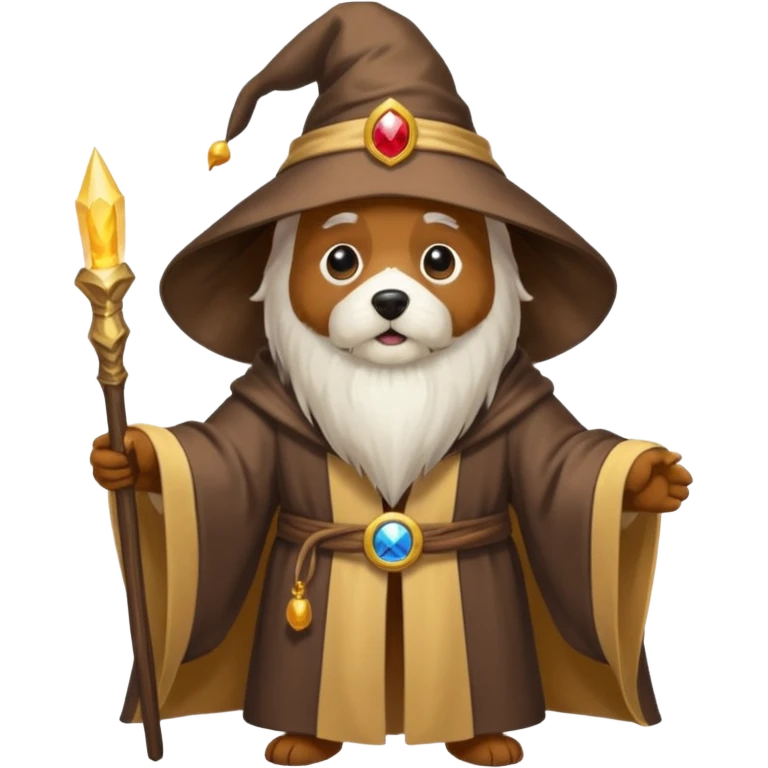 Dog wizard emoji