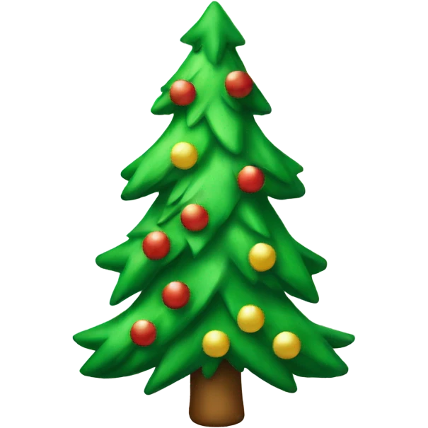 christmas tree with white bows emoji