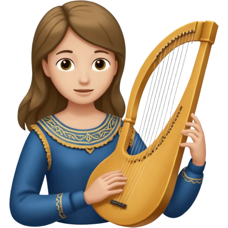 Lyre playing emoji