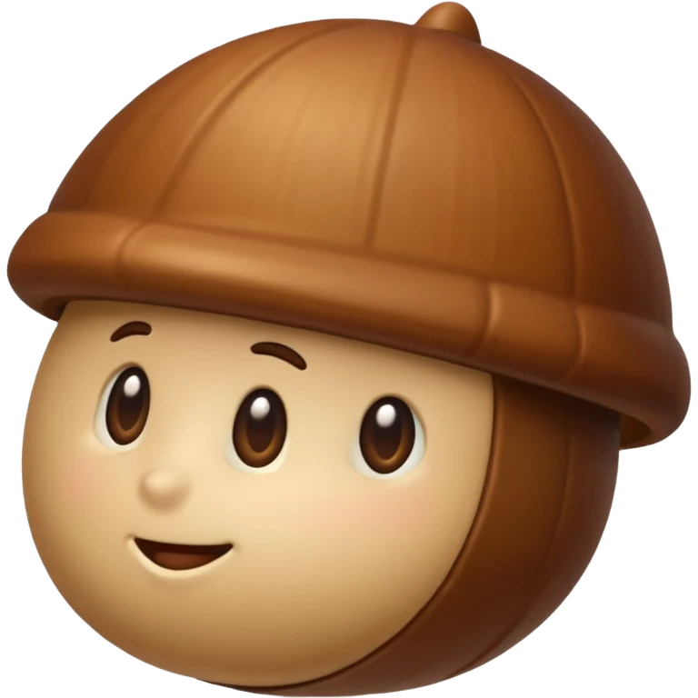 brown acorn emoji