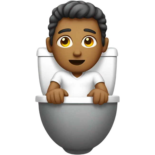 Man in a toilet emoji