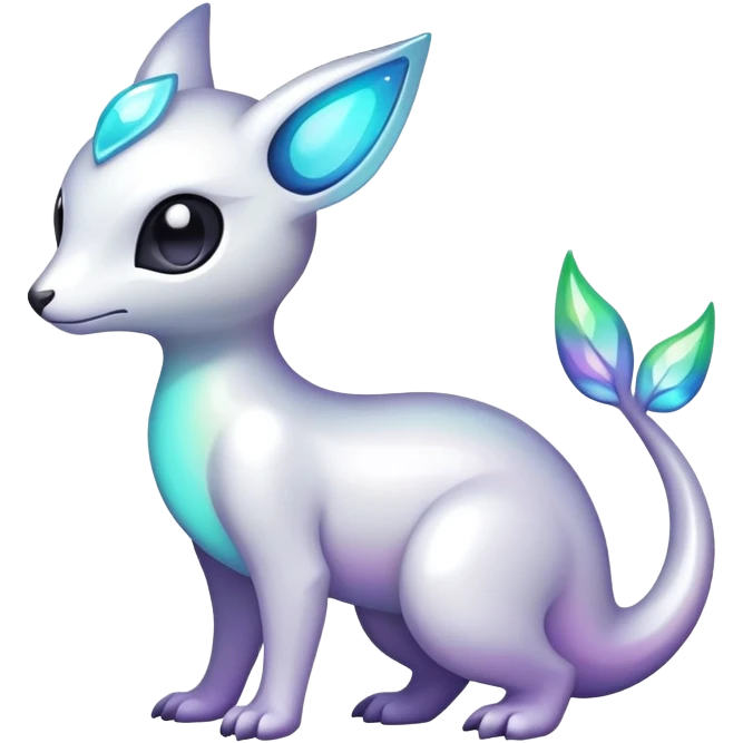  Iridescent white dark fakemon-creature  emoji