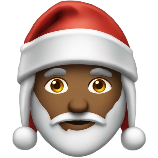 spartan male wearing santa hat emoji