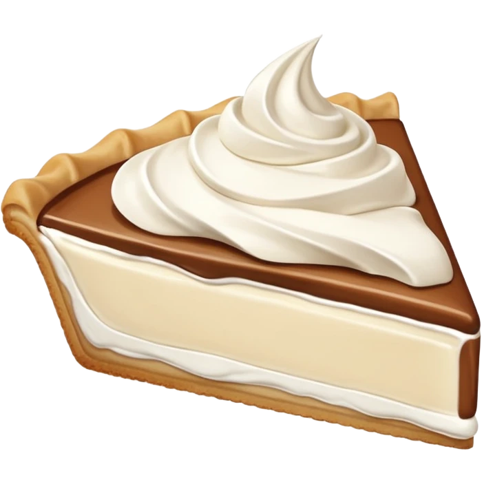 slice of cream pie, simple, clear emoji