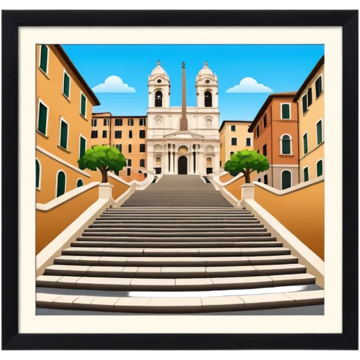 Spanish steps Italy emoji