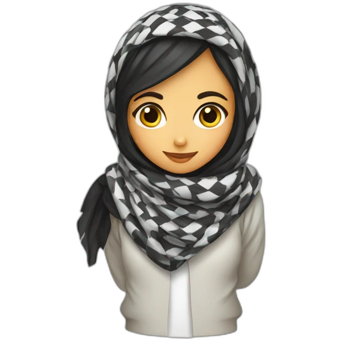 Keffiyeh girl emoji