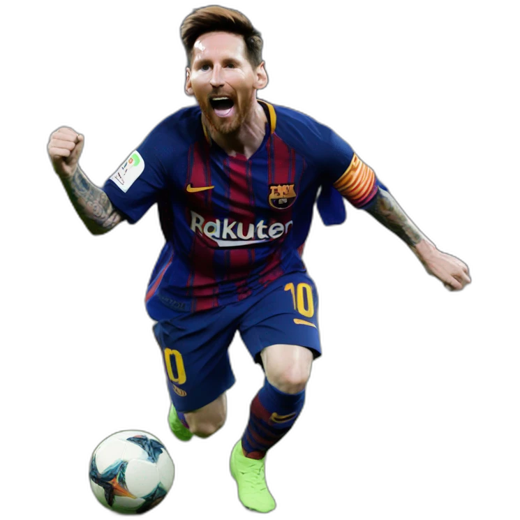 Messi celebrating emoji