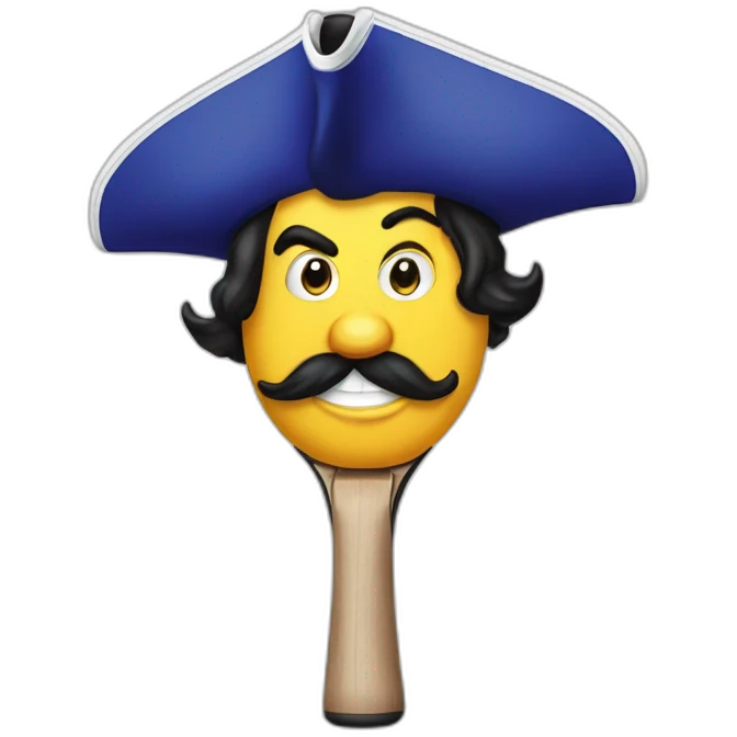 Captain hook ping pong paddle emoji