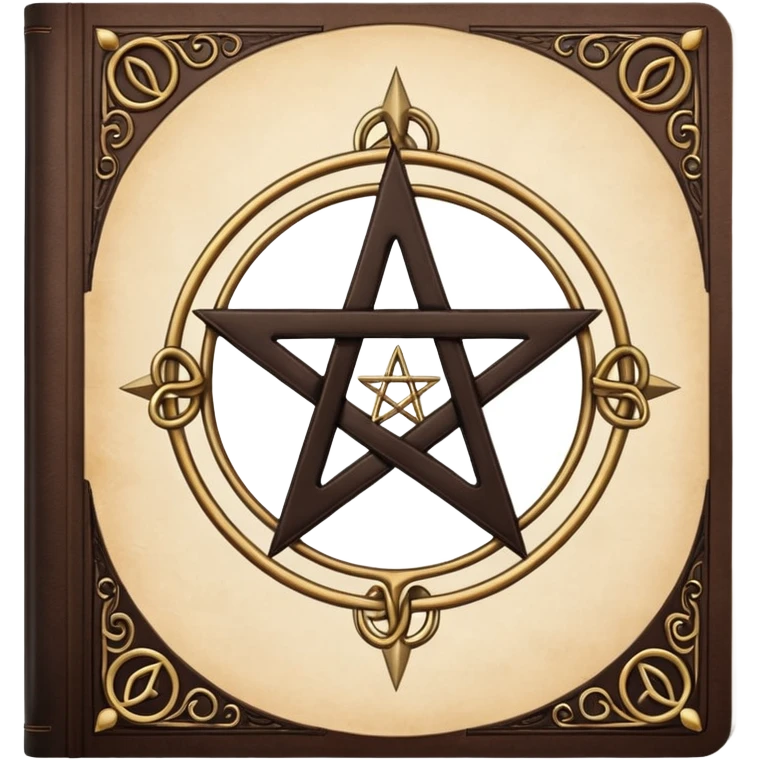 music score notebook with satand emoji