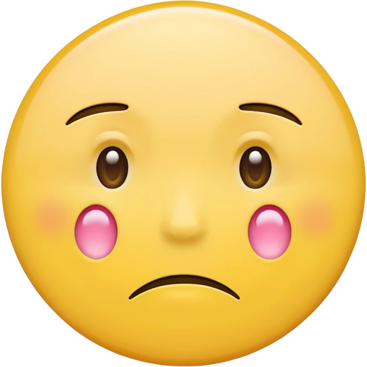 two emojis not happy stuck together no pink cheeks emoji