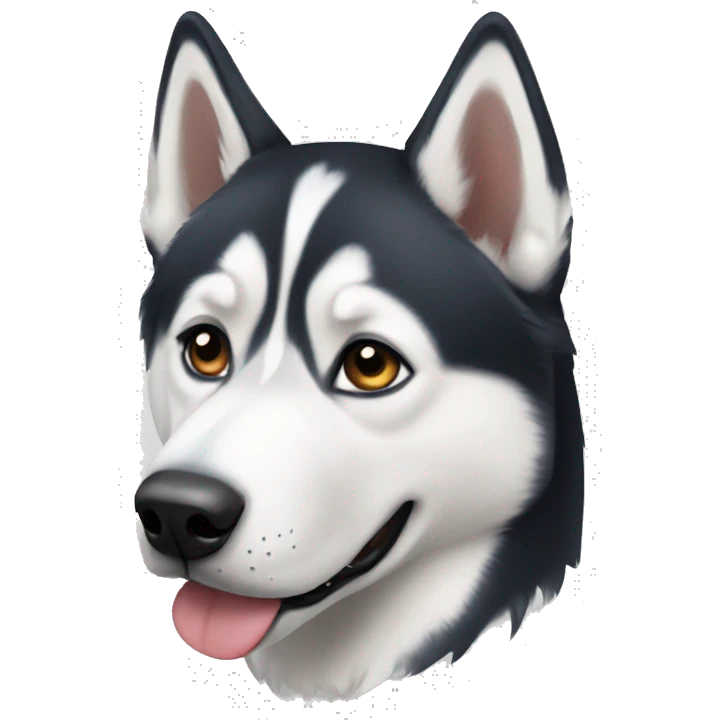 Siberian husky emoji