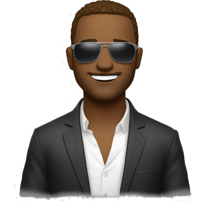 😎 - use this as base but have surprised look and have the emoji take off one pair of sunglasses to reveal another  emoji