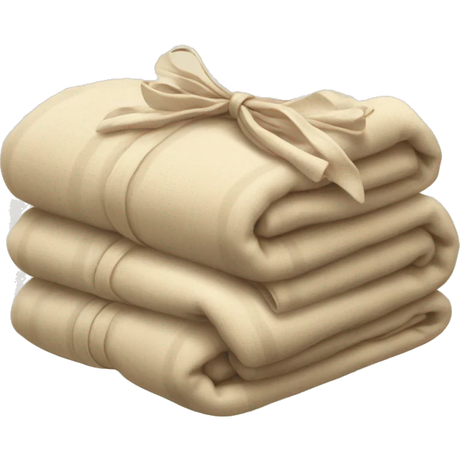 beige blanket bundle emoji