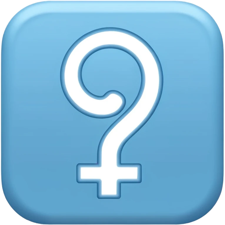 male gender symbol, light blue, simple emoji style, suitable for Discord role icon emoji