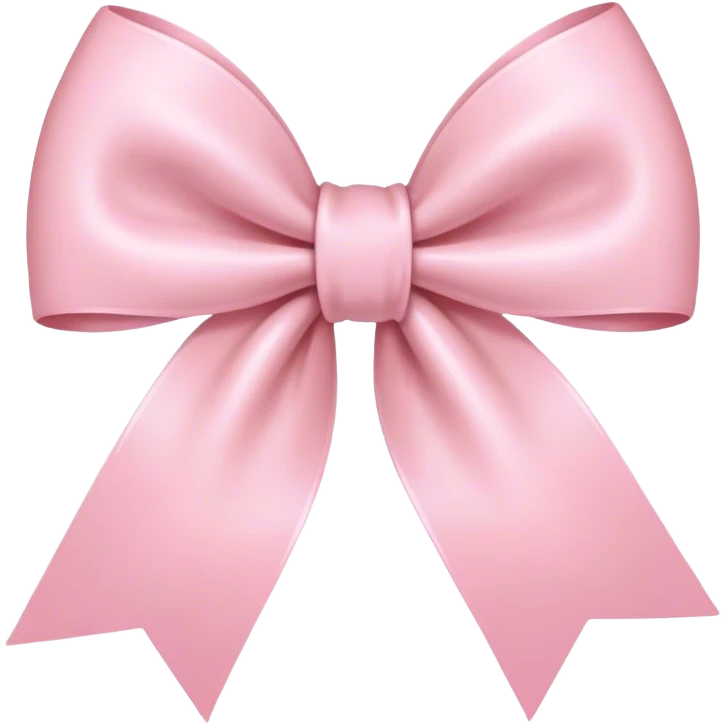 light pink bow on light pink bow emoji