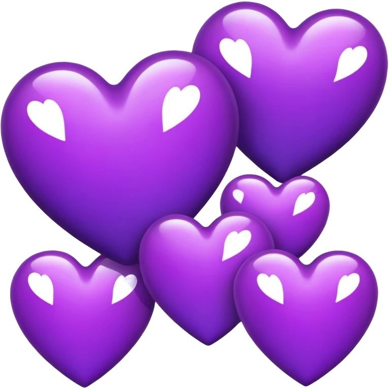 Purple Hearts emoji