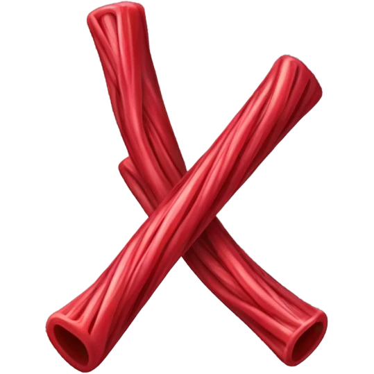 Red licorice emoji