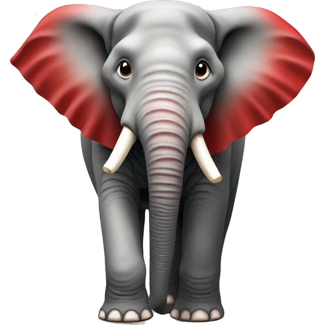 santander elephant red emoji