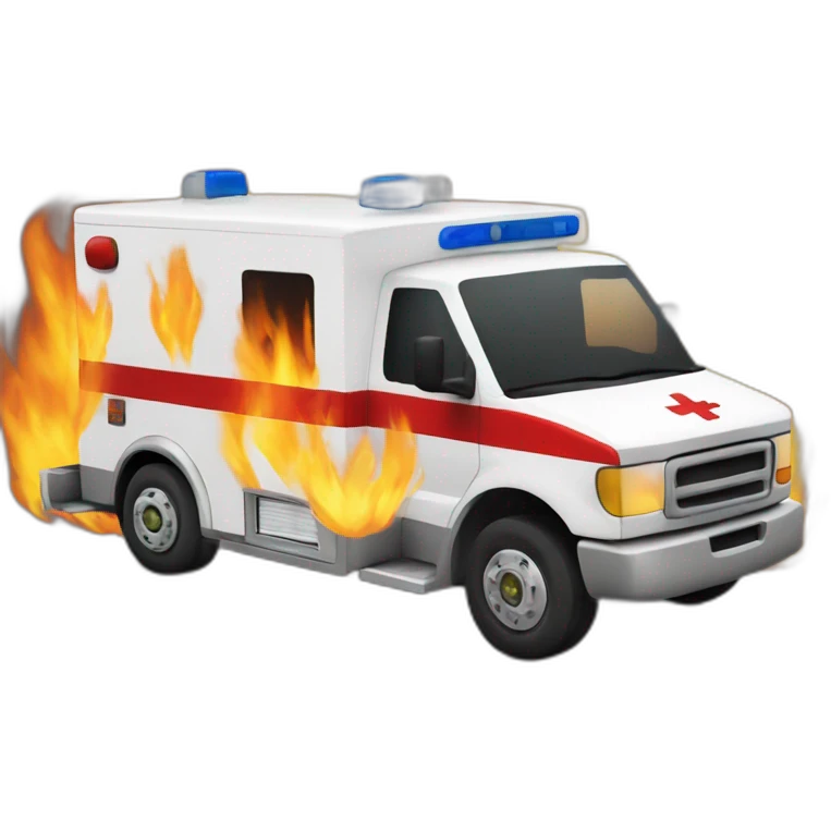 Ambulance-on-fire emoji