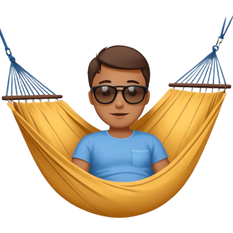 Jeffrey in a hammock emoji