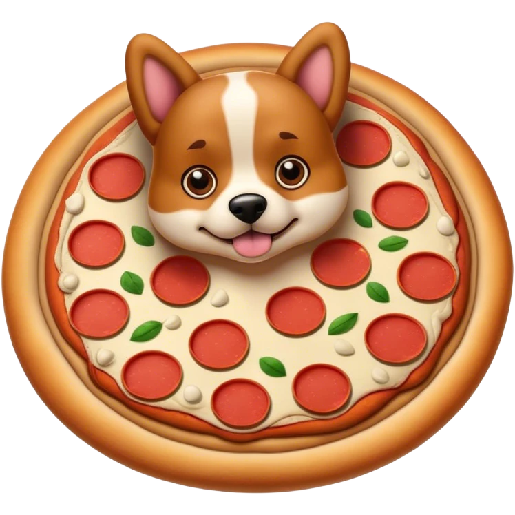 a pizza dog emoji