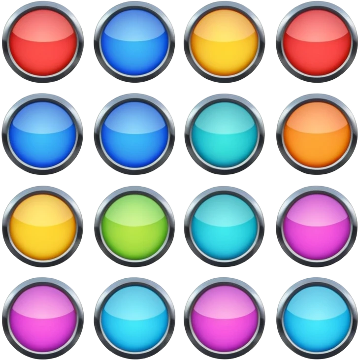 Yuvarlak Renkli Kalkanlar emoji