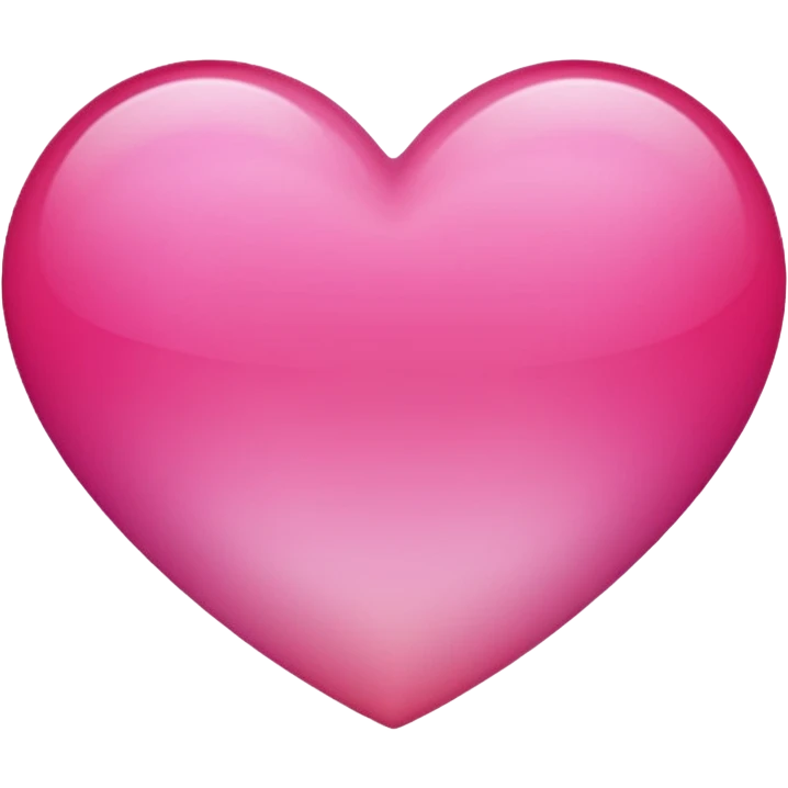 pink ombre heart, vibrant pink gradient, classic emoji look emoji