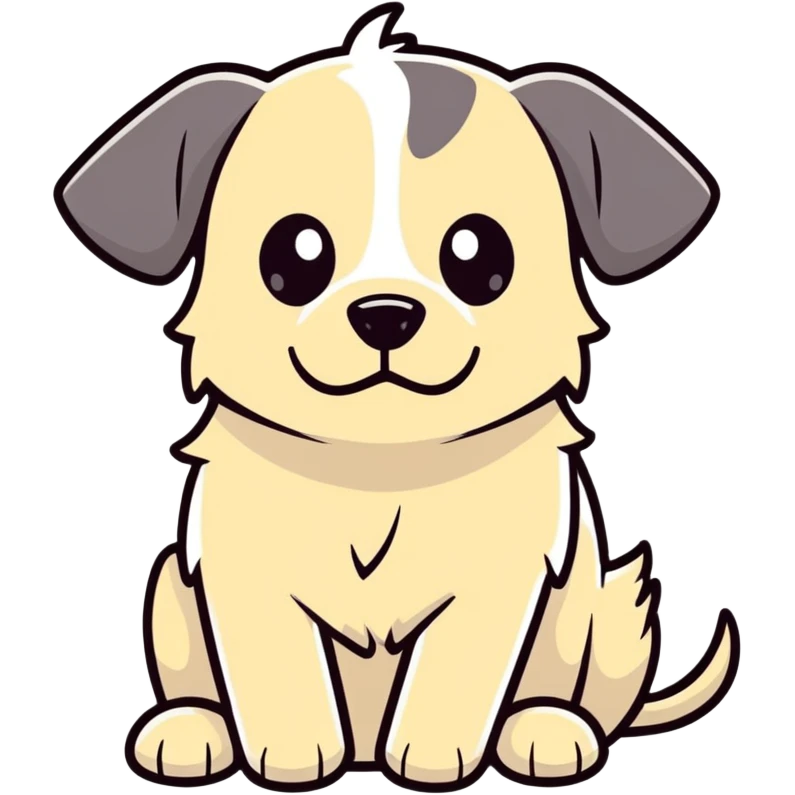 Sad dog emoji