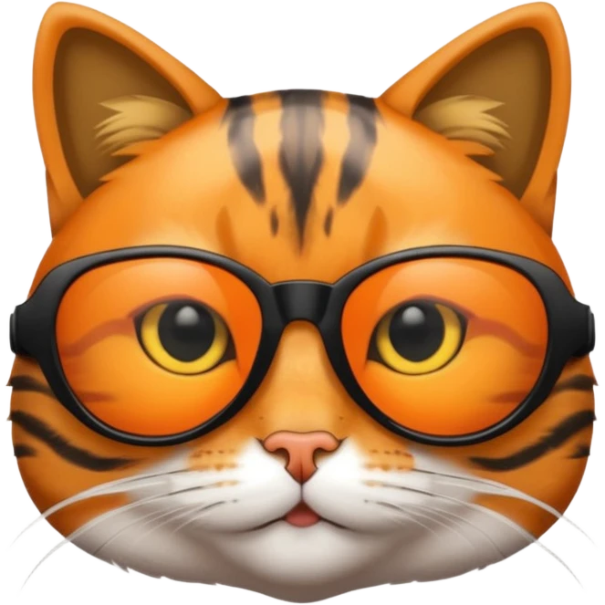 Cat wearing sunglasses emoji