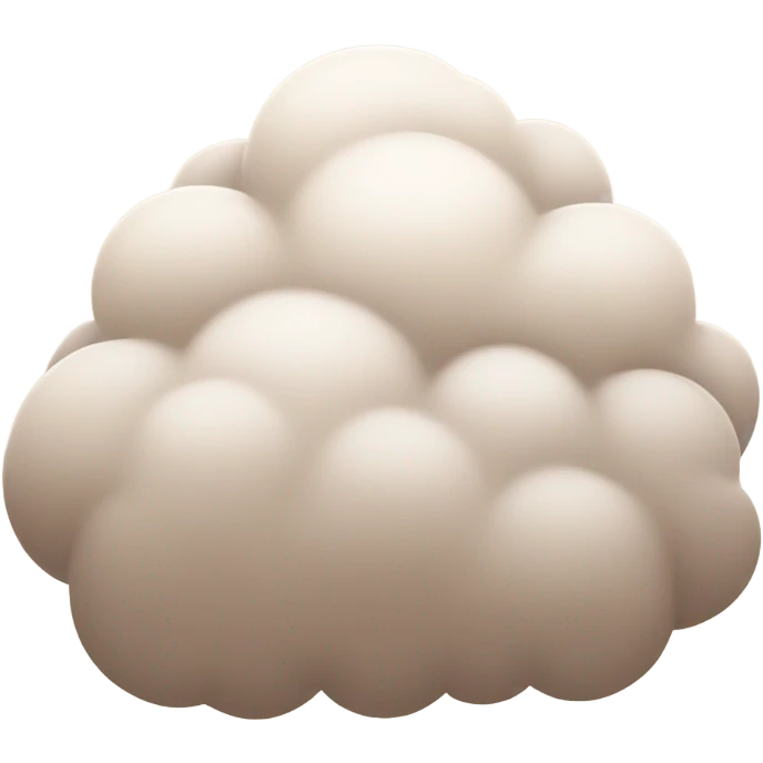 pastel brown cloud emoji