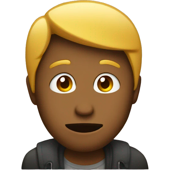 a guy with a d alphabet covering his face emoji