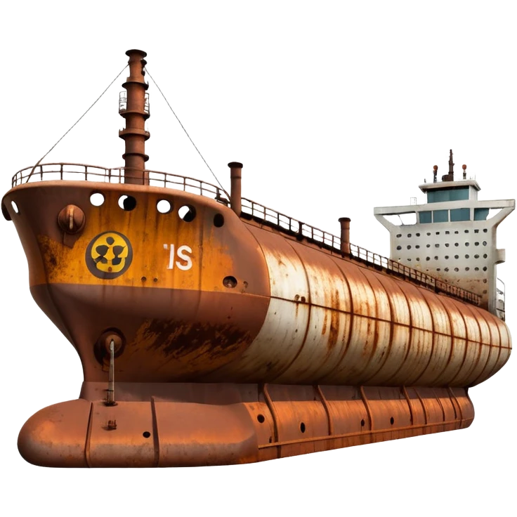 oil tanker side view emoji