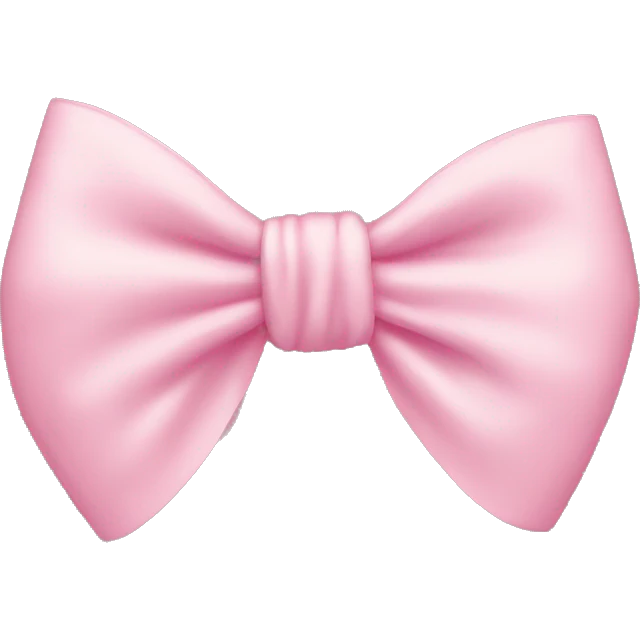 light pink bow emoji