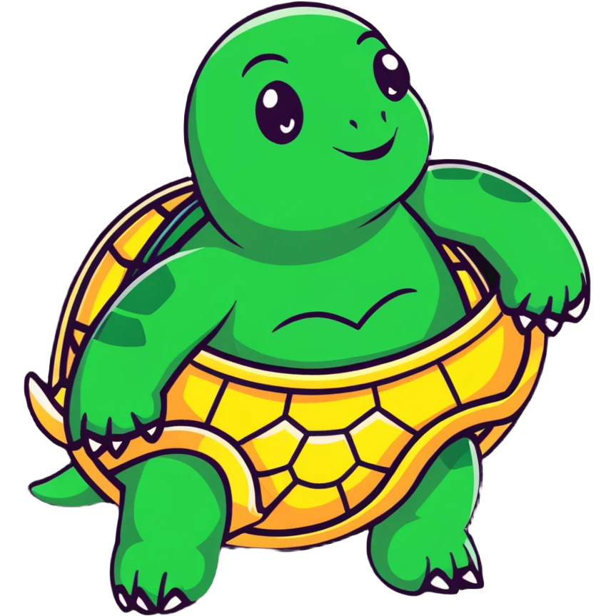 powerful turtle god with cosmic shell emoji