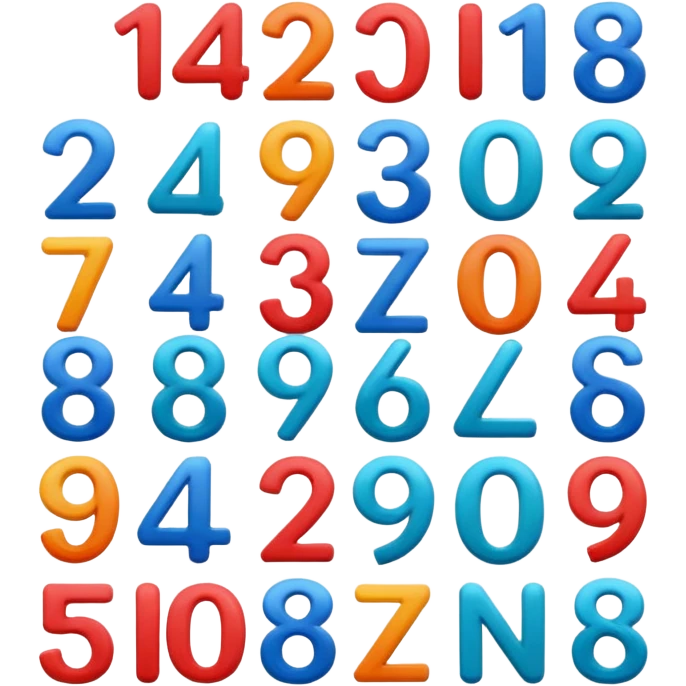 Numbers emoji
