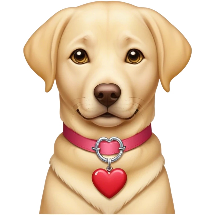Yellow Lab Valentine’s Day emoji