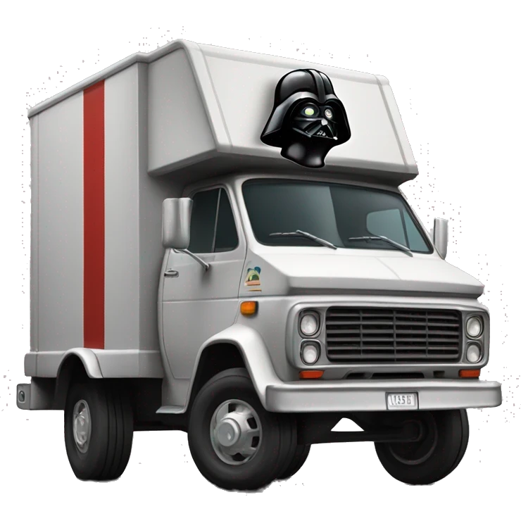 1976 Darth Vader long mail delivery truck emoji