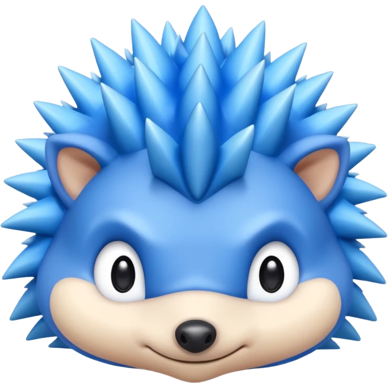 A blue hedgehog  emoji