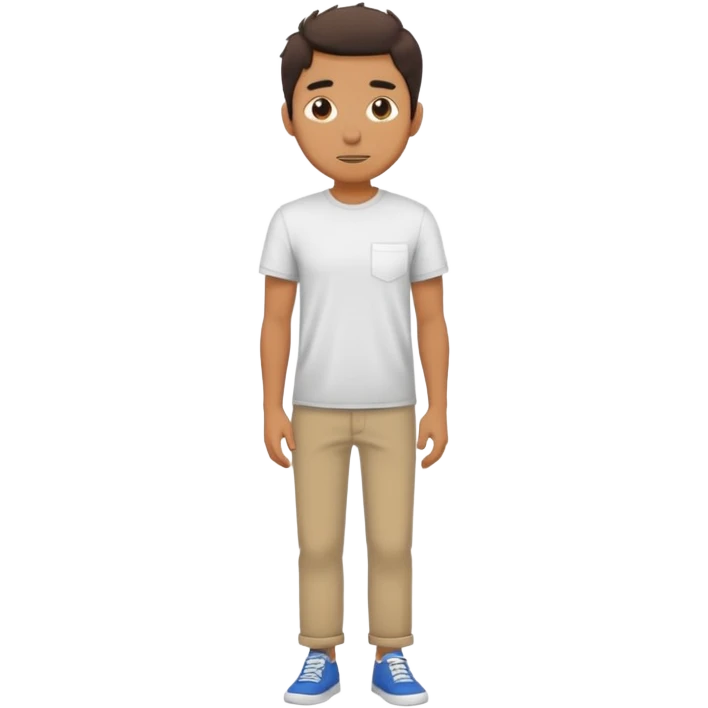 man full body doodle cartoon anime talking emoji
