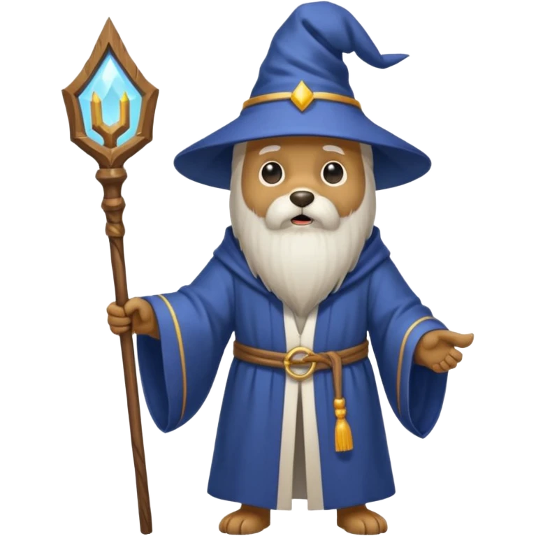 Dog wizard emoji
