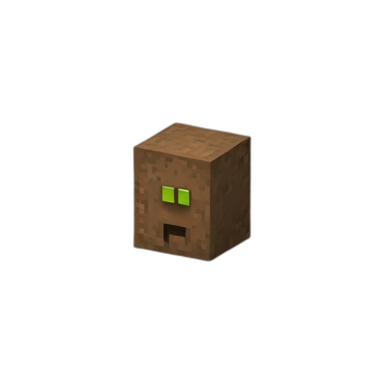 Minecraft dirt logo emoji