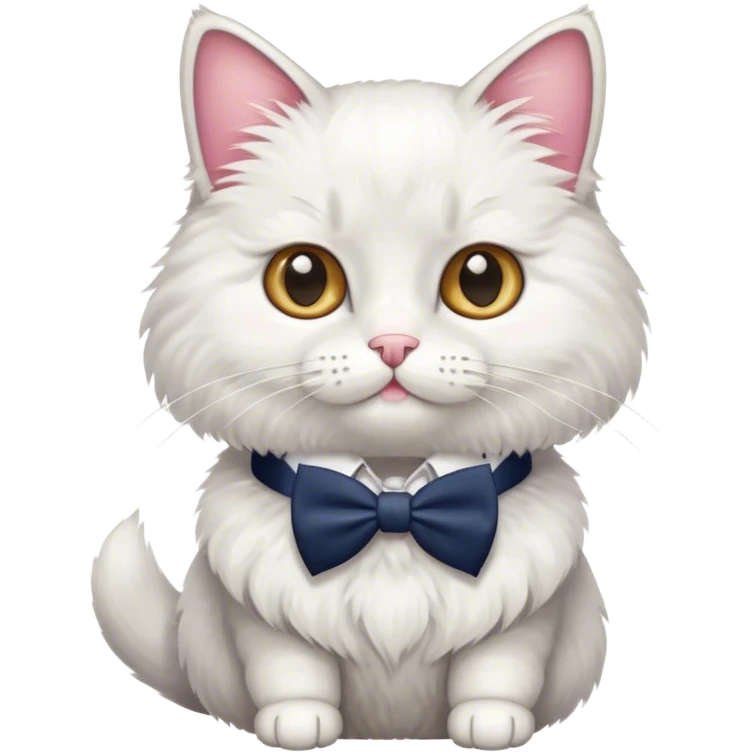 A preppy cat emoji