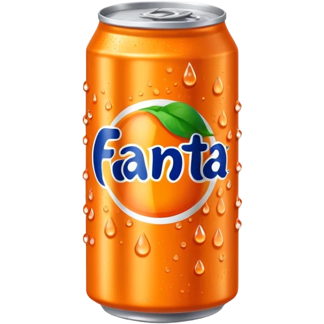 a bright orange Fanti can emoji