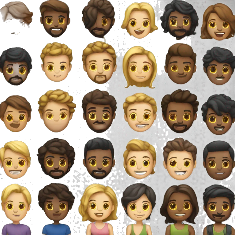friend group with mixed homosexual and heterosexual men and women that are not well emoji